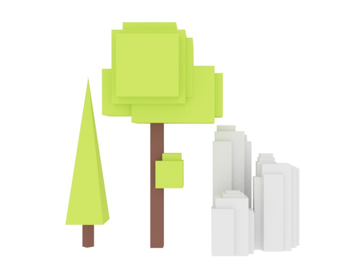 Voxel Nature Pack preview image 1